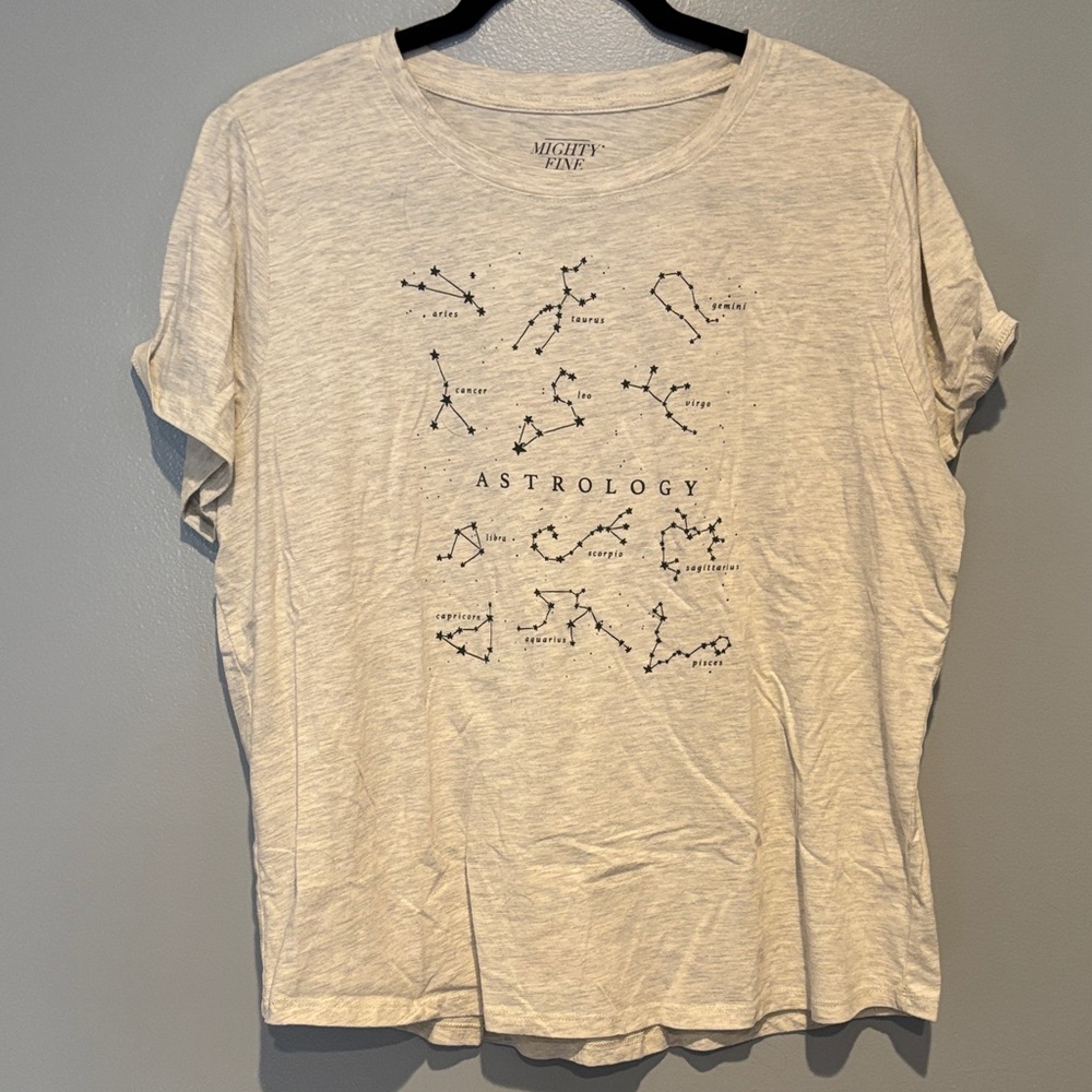 Mighty Fine Heather Grey Astrology Tee